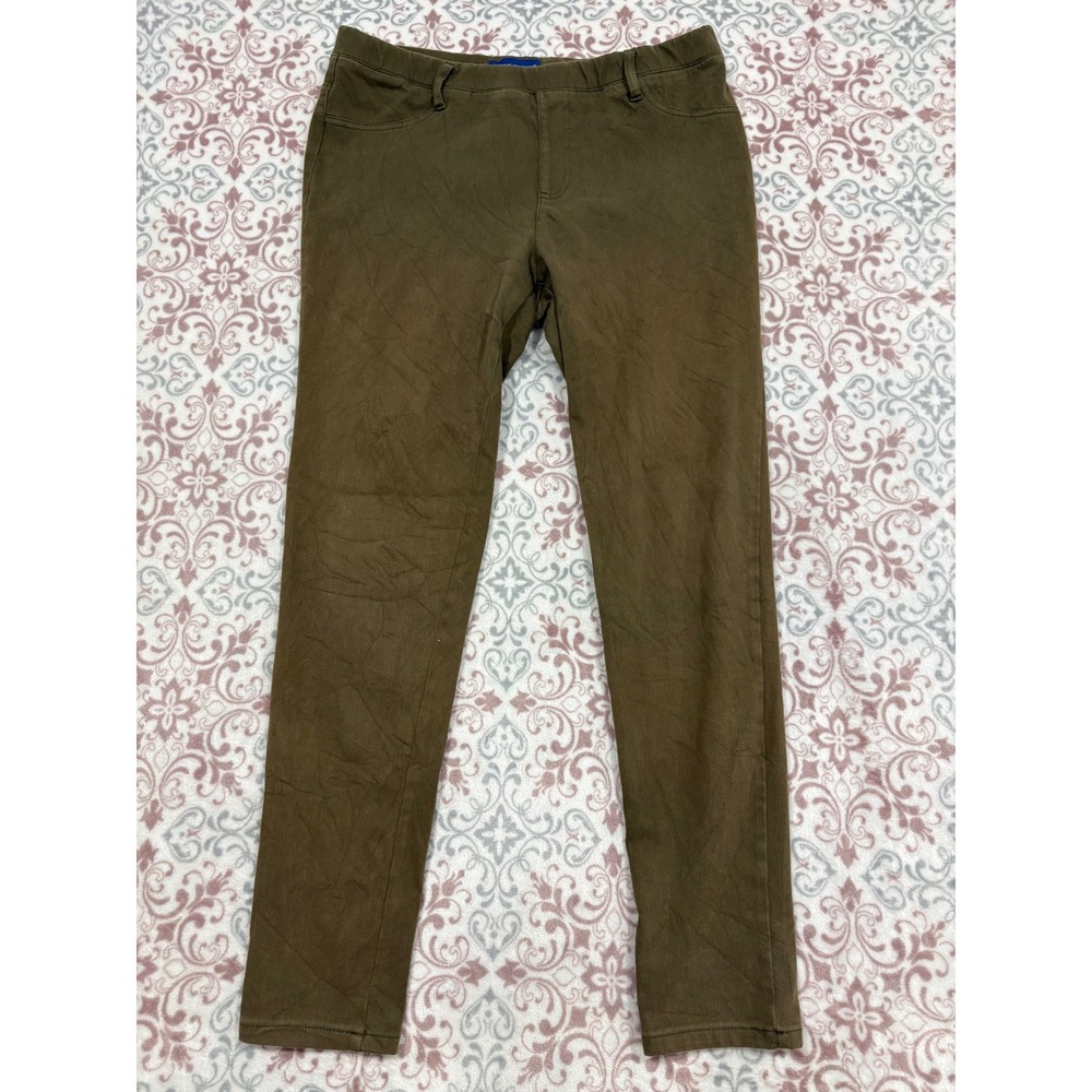 Simply Styled by Sears Womens Olive Brown Pull On Stretch Pants Size Large L/G